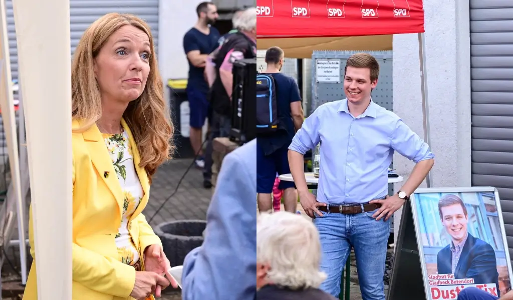 Allgemein - Bettina Weist und Dustin Tix im Gespräch an der STeinstraße